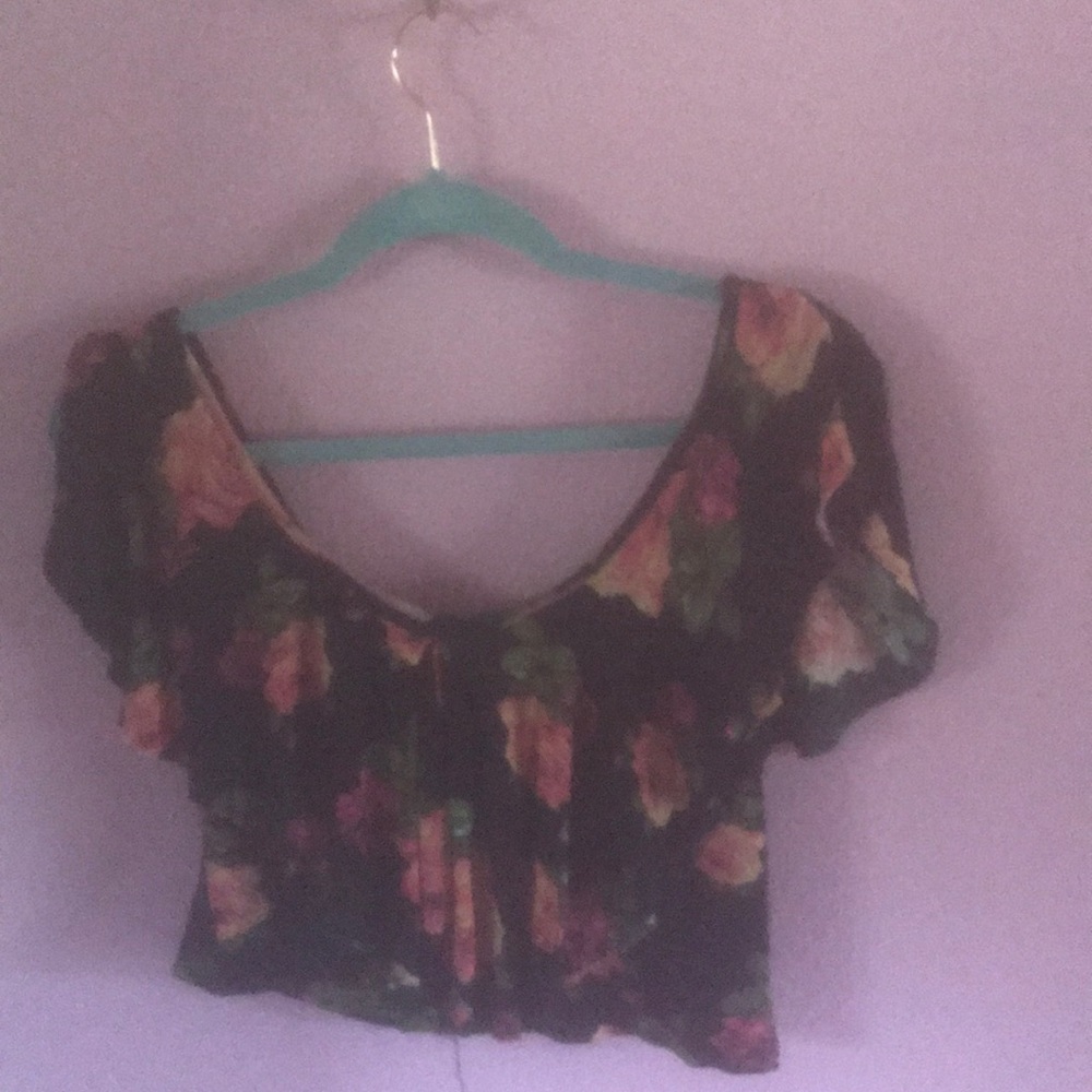 Charlotte Russe floral crop top